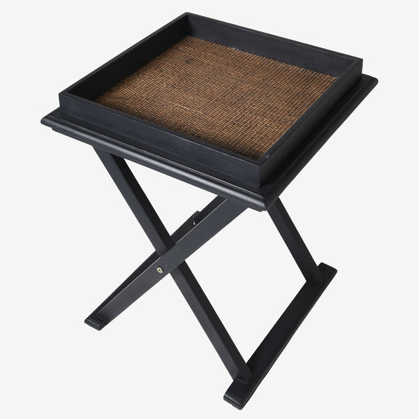 Earthy Rattan Modern End Table